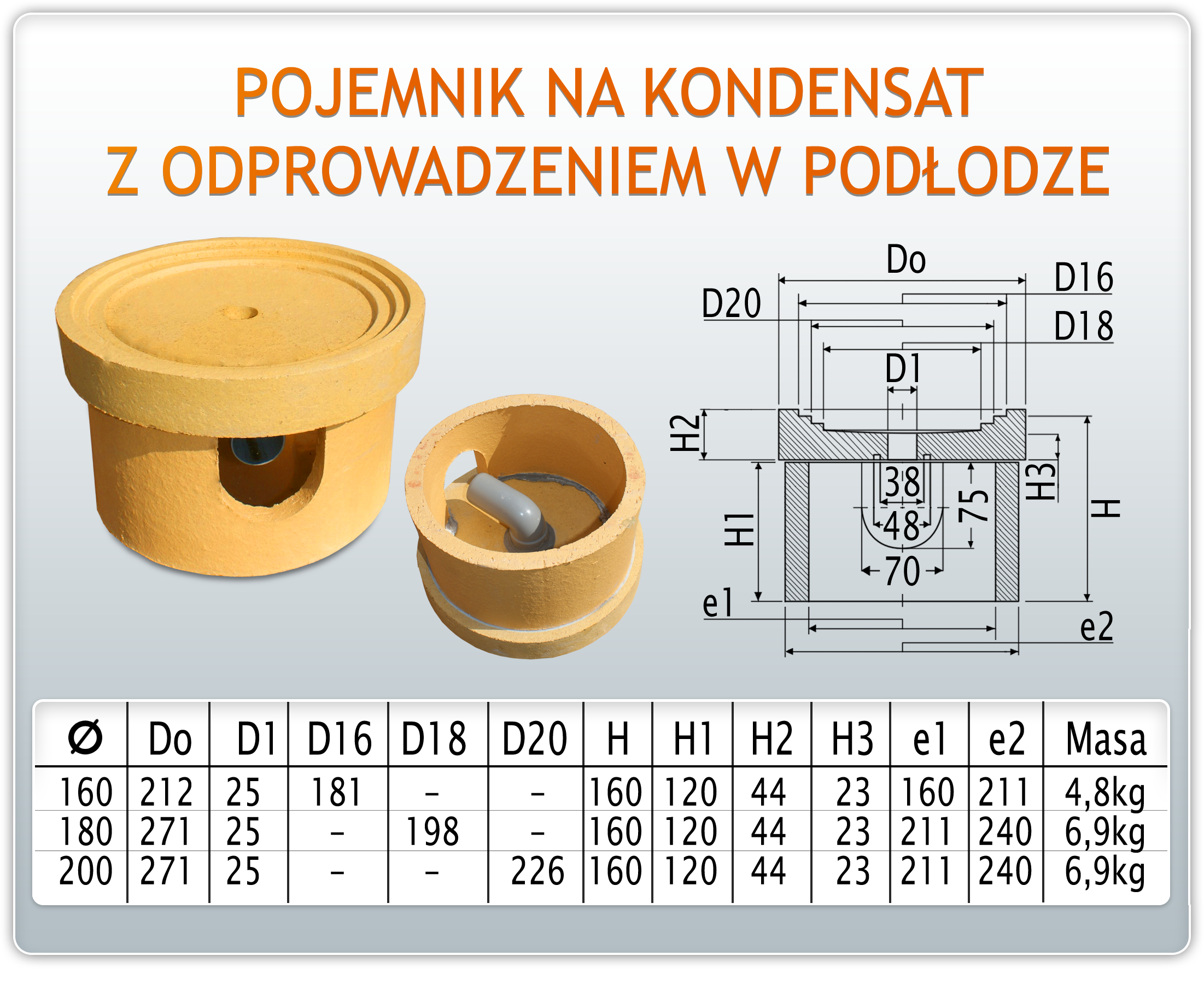 POJEMNIK NA KONDENSAT POJEMNIK NA KONDENSAT