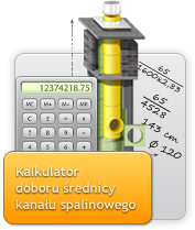 KALKULATOR DOBORU ZALECANEJ ŚREDNICY